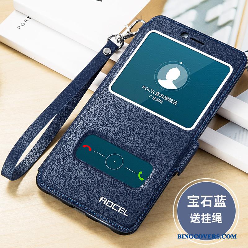 Huawei P Smart Telefon Etui Lædertaske Silikone Clamshell Alt Inklusive Rød Beskyttelse