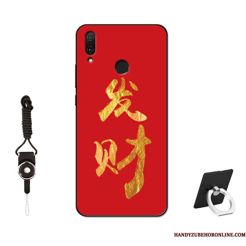 Huawei P Smart Z Beskyttelse Simple Telefon Etui Net Red Hærdning Elskeren Silikone
