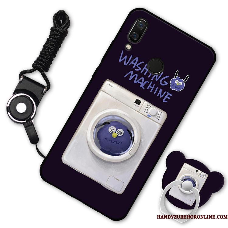 Huawei P Smart Z Ferskentræ Hængende Ornamenter Telefon Etui Cool Blæk Support Simpel
