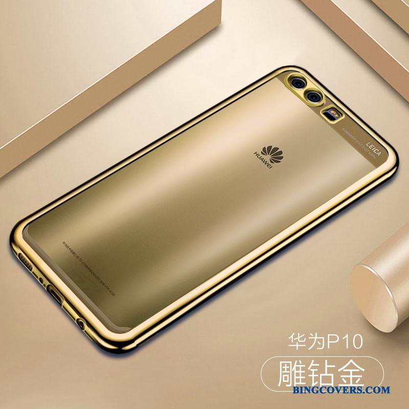 Huawei P10 Anti-fald Beskyttelse Blød Alt Inklusive Telefon Etui Belægning Rosa Guld