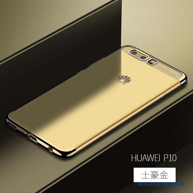 Huawei P10 Etui Blød Anti-fald Tynd Gennemsigtig Kreativ Rosa Guld Silikone