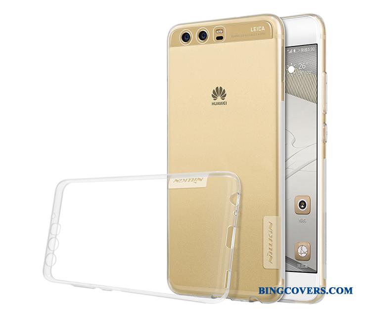 Huawei P10 Guld Silikone Etui Alt Inklusive Grå Beskyttelse Blød