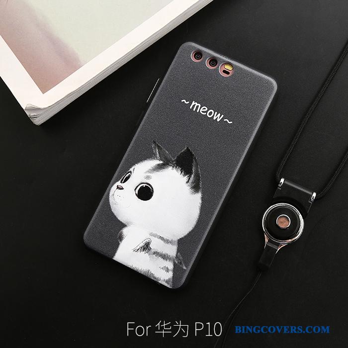 Huawei P10 Kreativ Smuk Cartoon Elskeren Telefon Etui Cover Hemming