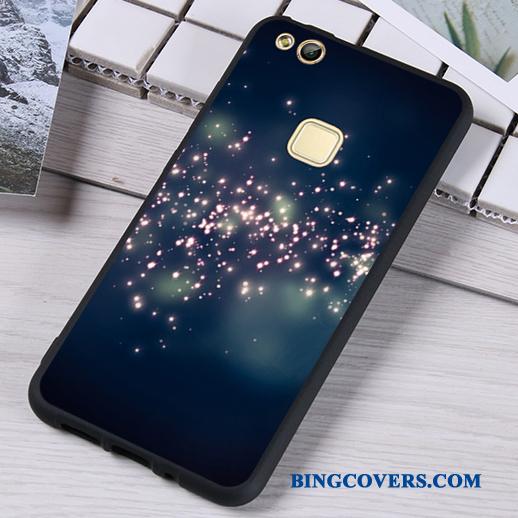 Huawei P10 Lite Cover Sort Blød Silikone Telefon Etui Ungdom Beskyttelse