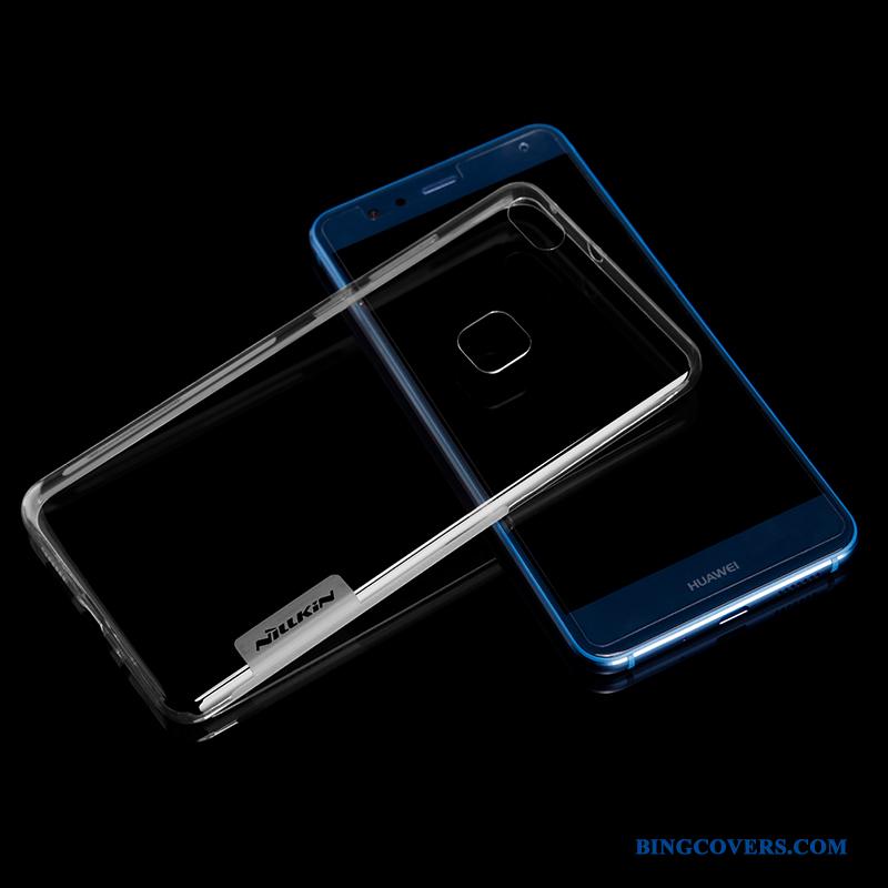 Huawei P10 Lite Gennemsigtig Telefon Etui Blå Cover Blød Ungdom