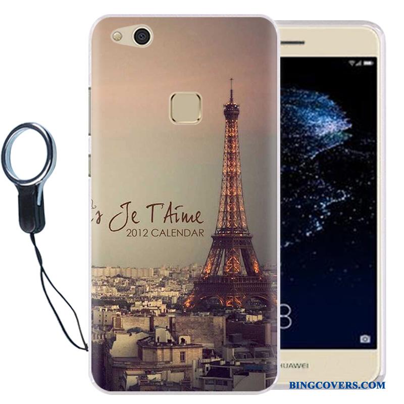 Huawei P10 Lite Mobiltelefon Hængende Ornamenter Beskyttelse Silikone Telefon Etui Ungdom Lyserød