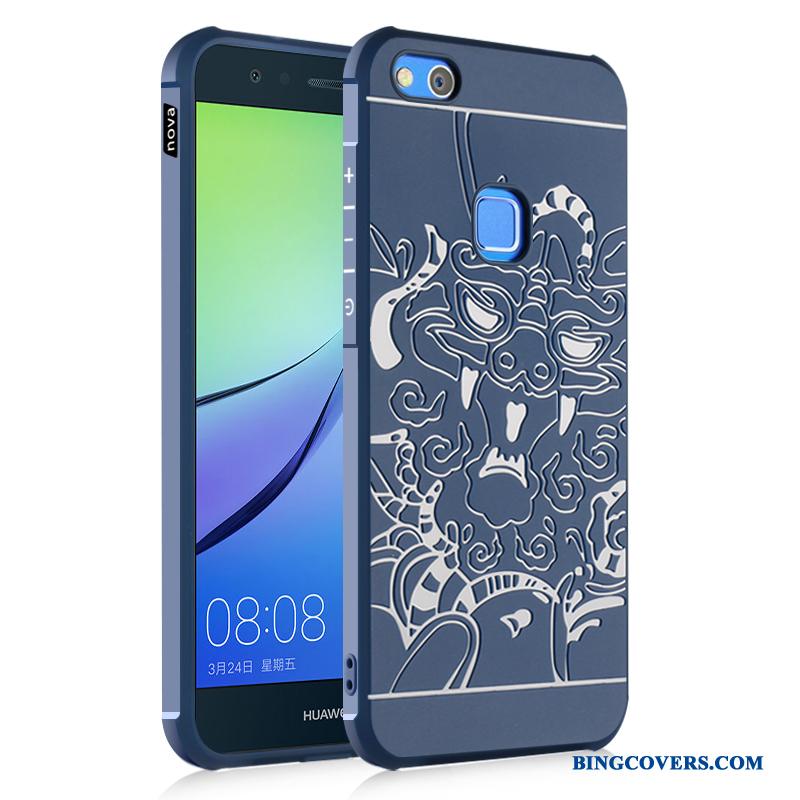 Huawei P10 Lite Telefon Etui Silikone Ungdom Cover Beskyttelse Sort Anti-fald