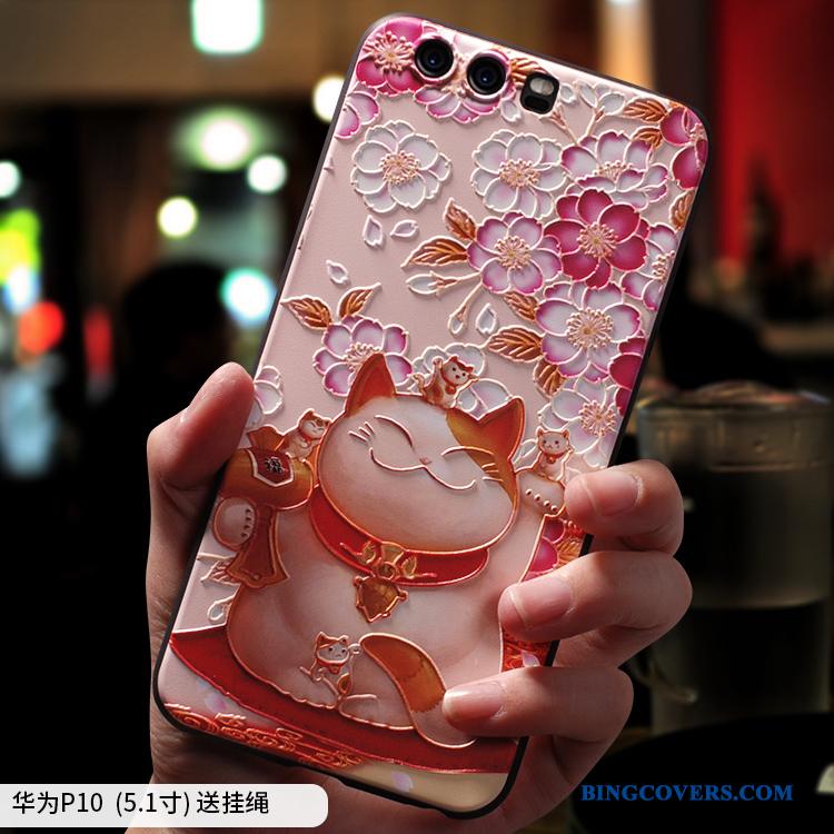 Huawei P10 Plus Af Personlighed Trend Kreativ Nubuck Gul Telefon Etui Anti-fald