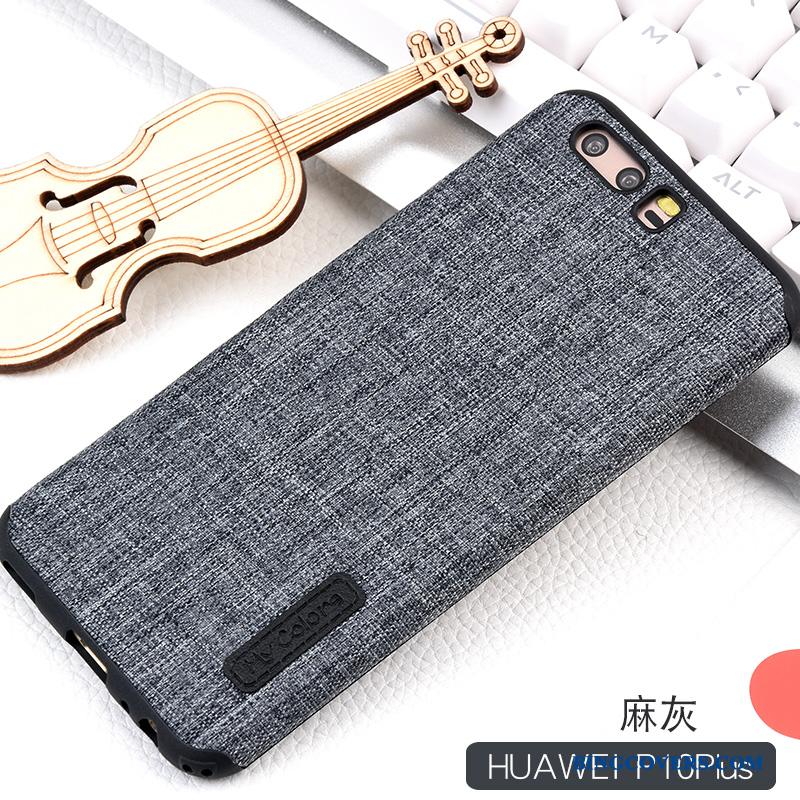 Huawei P10 Plus Anti-fald Telefon Etui Cover Khaki Trend Silikone Alt Inklusive