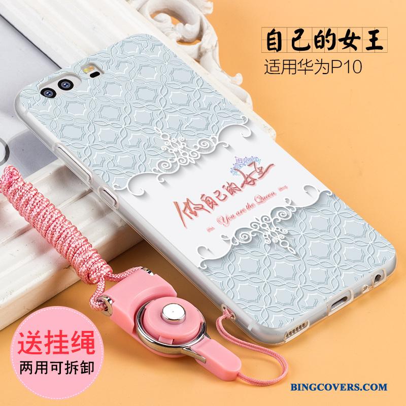 Huawei P10 Plus Beskyttelse Lyserød Blød Telefon Etui Af Personlighed Kreativ Silikone