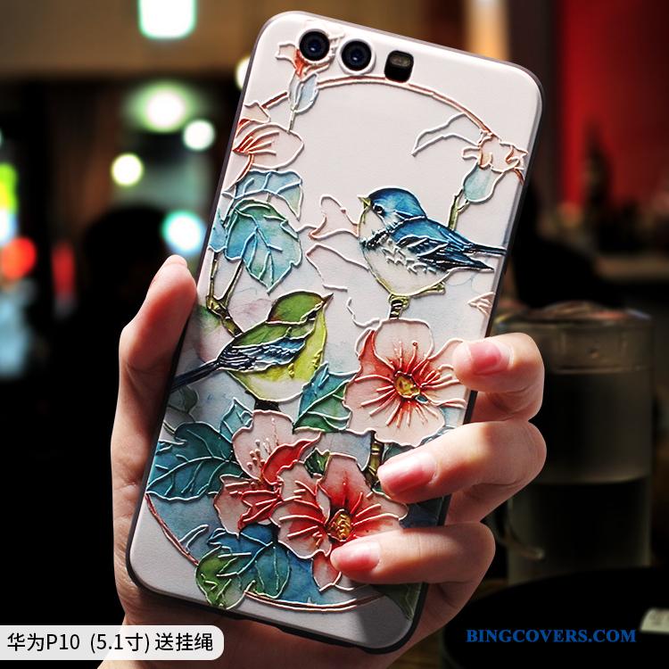 Huawei P10 Plus Blød Farve Af Personlighed Anti-fald Telefon Etui Etnisk Cover