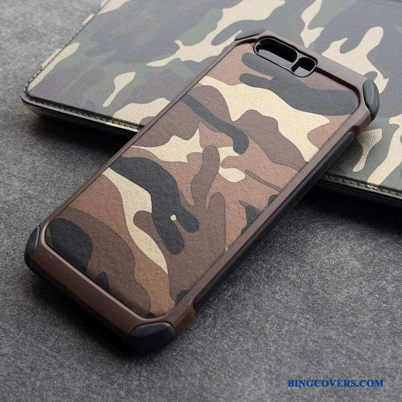 Huawei P10 Plus Cover Anti-fald Telefon Etui Af Personlighed Gasbag Beskyttelse Camouflage