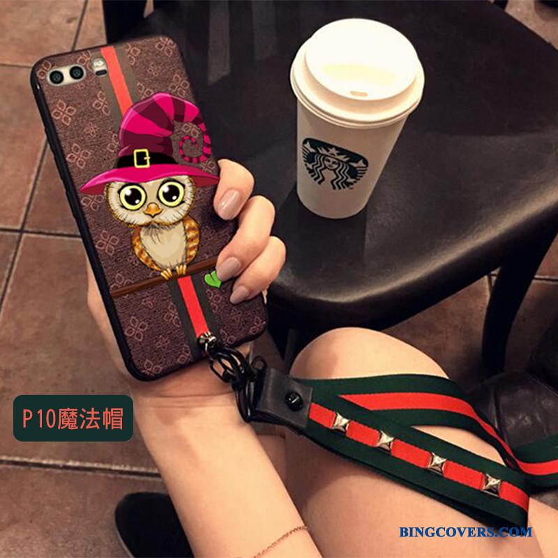 Huawei P10 Plus Cover Beskyttelse Telefon Etui Hængende Ornamenter Alt Inklusive Silikone Anti-fald