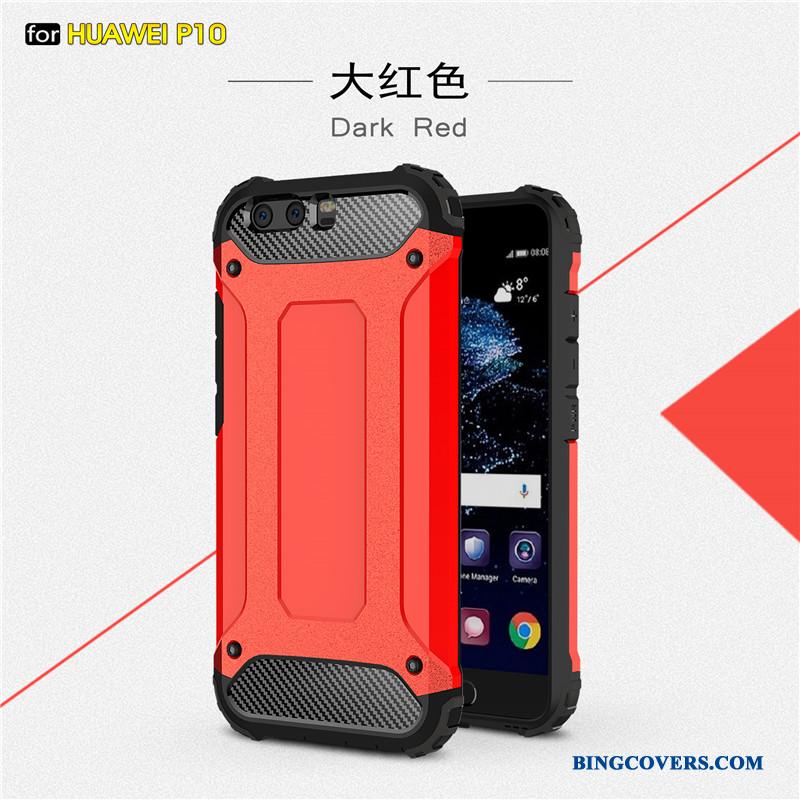 Huawei P10 Plus Cyan Tilbehør Anti-fald Gasbag Telefon Etui Tre Forsvar Alt Inklusive