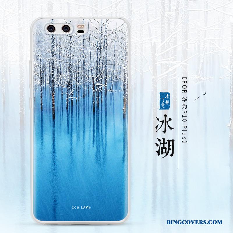 Huawei P10 Plus Etui Cover Gennemsigtig Kreativ Beskyttelse Silikone Anti-fald Blød
