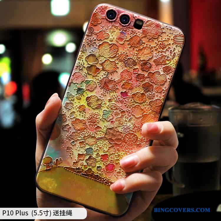 Huawei P10 Plus Hængende Ornamenter Af Personlighed Telefon Etui Trend Silikone Cover Anti-fald