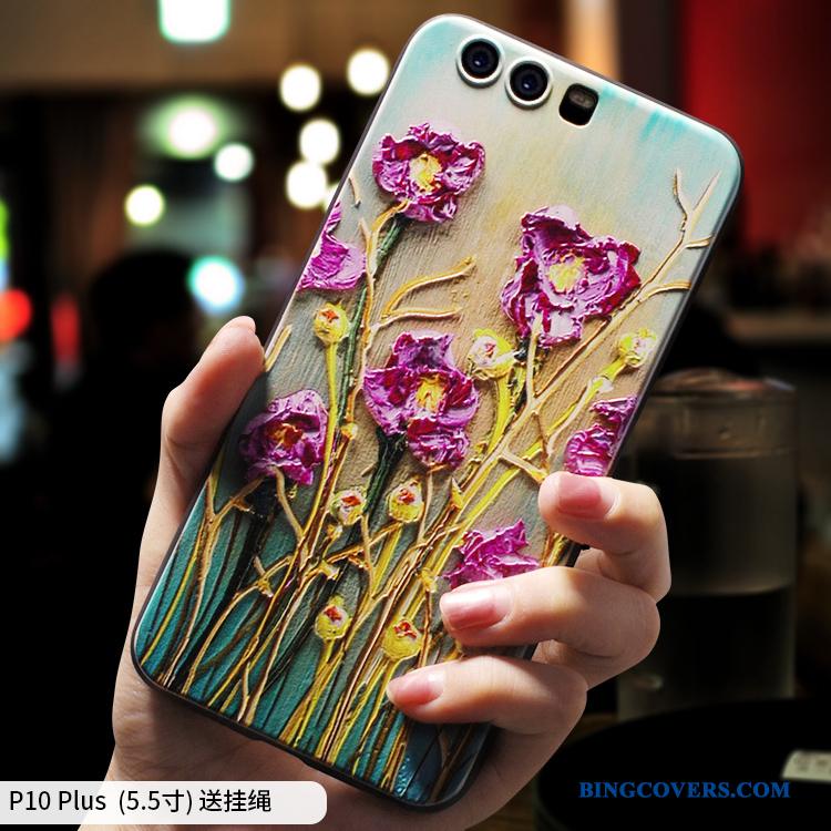 Huawei P10 Plus Hængende Ornamenter Af Personlighed Telefon Etui Trend Silikone Cover Anti-fald