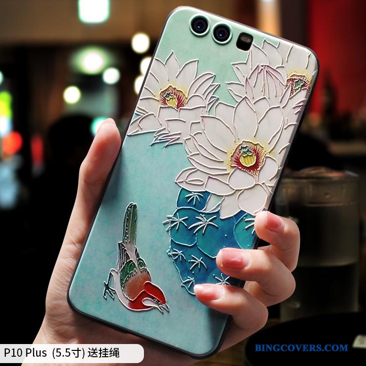 Huawei P10 Plus Hængende Ornamenter Cover Telefon Etui Beskyttelse Anti-fald Alt Inklusive Kinesisk Stil