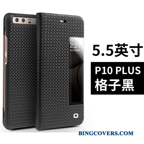 Huawei P10 Plus Mobiltelefon Folio Ægte Læder Business Telefon Etui Beskyttelse Lædertaske