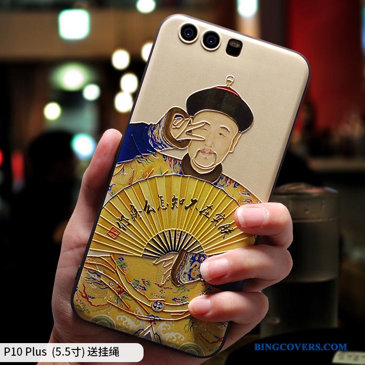 Huawei P10 Plus Nubuck Telefon Etui Lyseblå Silikone Cover Alt Inklusive Tynd