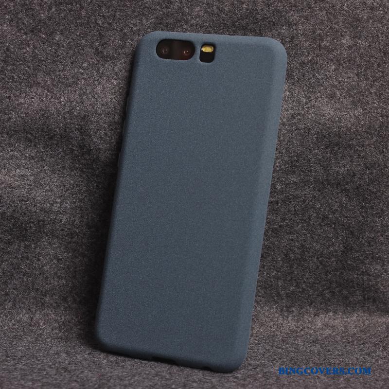 Huawei P10 Plus Silikone Nubuck Cover Anti-fald Simple Telefon Etui Alt Inklusive