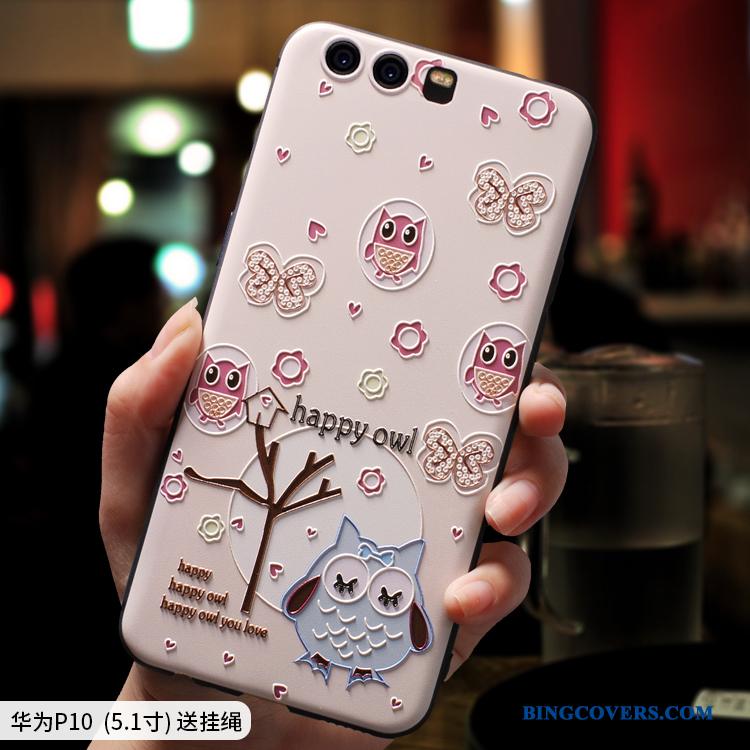 Huawei P10 Plus Telefon Etui Af Personlighed Kreativ Cartoon Silikone Anti-fald Cover