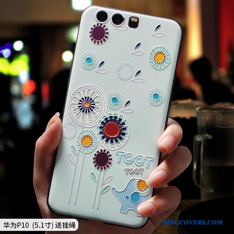 Huawei P10 Plus Telefon Etui Af Personlighed Kreativ Cartoon Silikone Anti-fald Cover