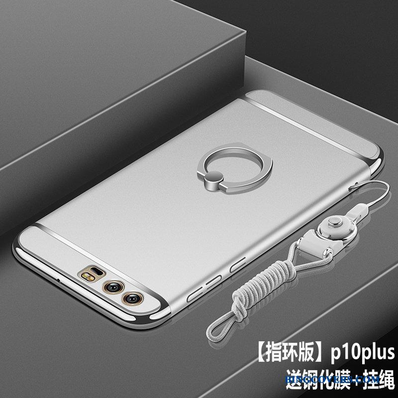 Huawei P10 Plus Telefon Etui Anti-fald Alt Inklusive Hængende Ornamenter Lyserød Cover Nubuck