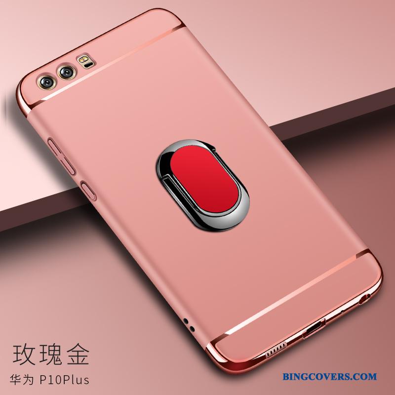 Huawei P10 Plus Telefon Etui Anti-fald Hård Beskyttelse Support Magnetisk Rød