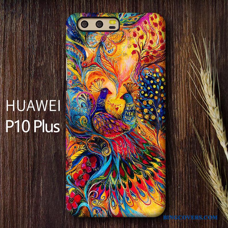 Huawei P10 Plus Telefon Etui Nubuck Hård Kinesisk Stil Kreativ Af Personlighed Trend