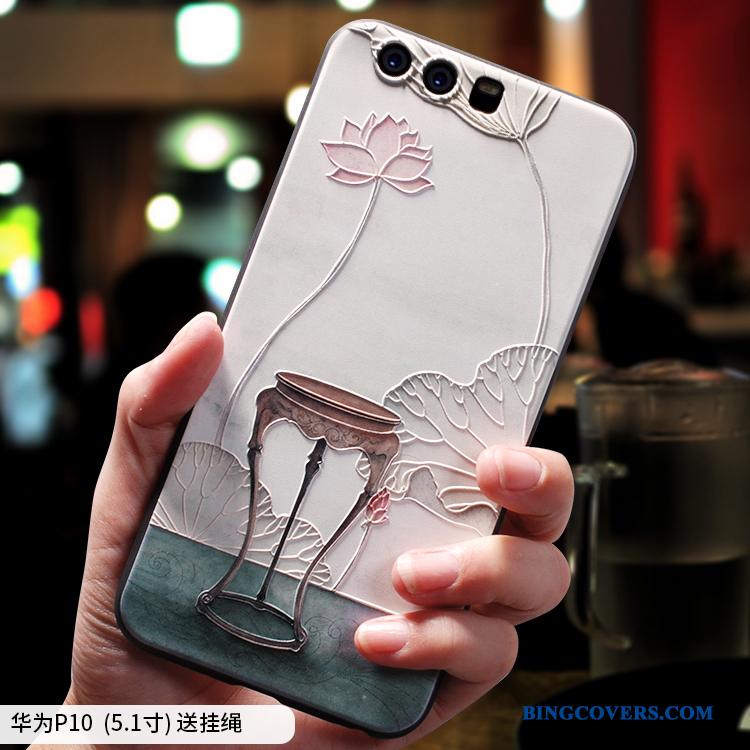 Huawei P10 Telefon Etui Nubuck Lyseblå Blød Kreativ Tynd Af Personlighed