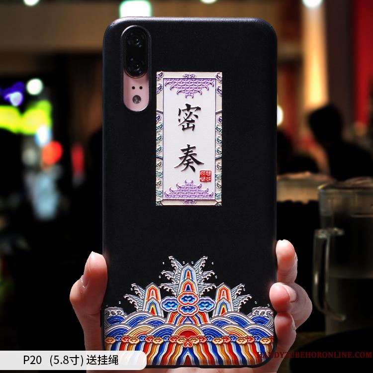 Huawei P20 Alt Inklusive Cover Telefon Etui Hængende Ornamenter Trendy Elskeren Net Red