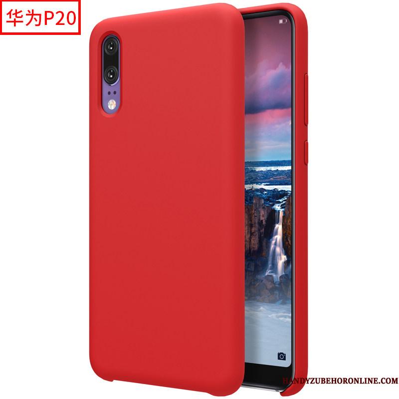 Huawei P20 Guld Cover Beskyttelse Anti-fald Silikone Blå Telefon Etui