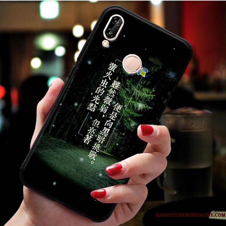 Huawei P20 Lite Alt Inklusive Cover Beskyttelse Blød Anti-fald Telefon Etui Sort