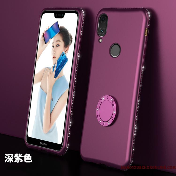Huawei P20 Lite Etui Hængende Ornamenter Silikone Cover Ungdom Rød Beskyttelse Anti-fald