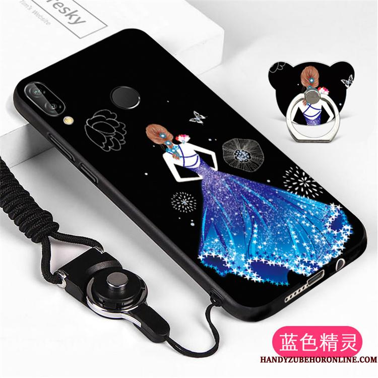 Huawei P20 Lite Hængende Ornamenter Hvid Anti-fald Af Personlighed Telefon Etui