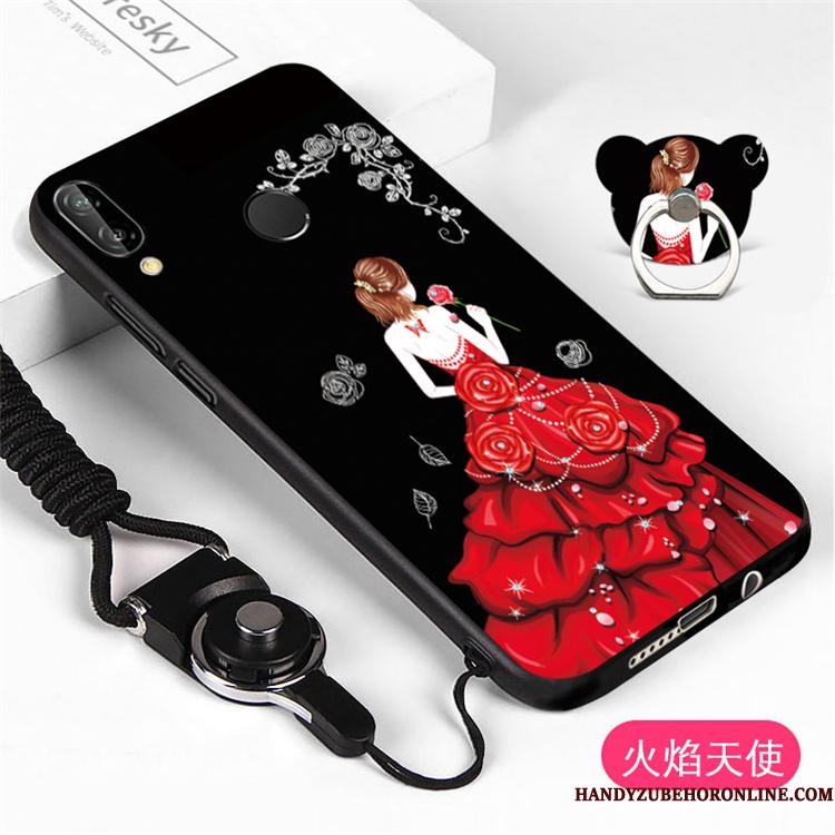 Huawei P20 Lite Hængende Ornamenter Hvid Anti-fald Af Personlighed Telefon Etui