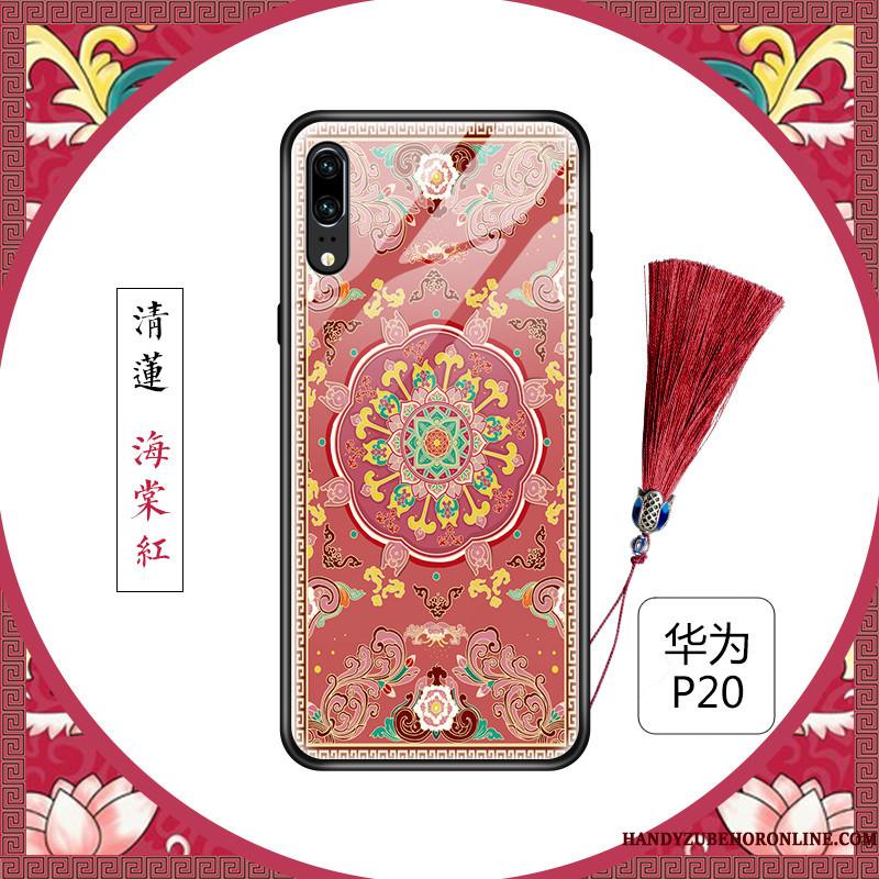 Huawei P20 Ny Telefon Etui Tynd Blomster Kreativ Palads Net Red