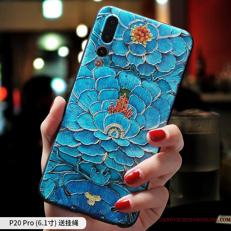 Huawei P20 Pro Af Personlighed Alt Inklusive Telefon Etui Silikone Kinesisk Stil Cover Hvid