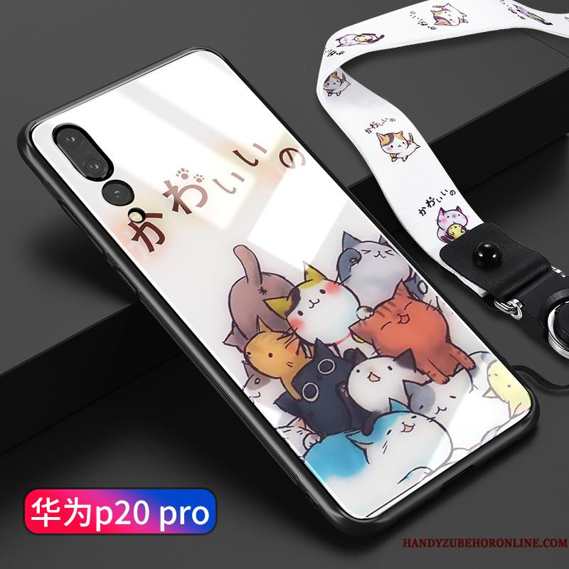 Huawei P20 Pro Blød Af Personlighed Cartoon Etui Telefon Anti-fald Hængende Ornamenter
