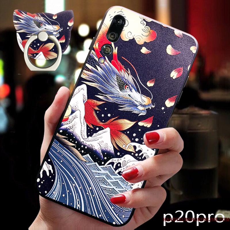 Huawei P20 Pro Blød Cover Telefon Etui Dragon High End Beskyttelse Trend