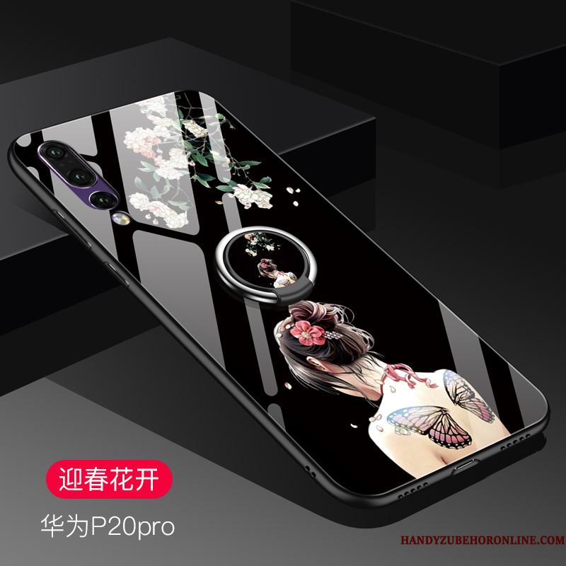 Huawei P20 Pro Etui Af Personlighed Trend Beskyttelse Cover Glas Anti-fald Smuk