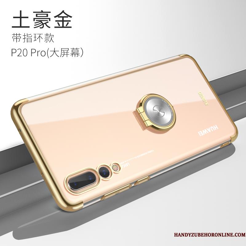 Huawei P20 Pro Etui Ring Tilbehør Silikone Kreativ Gennemsigtig Anti-fald Spænde