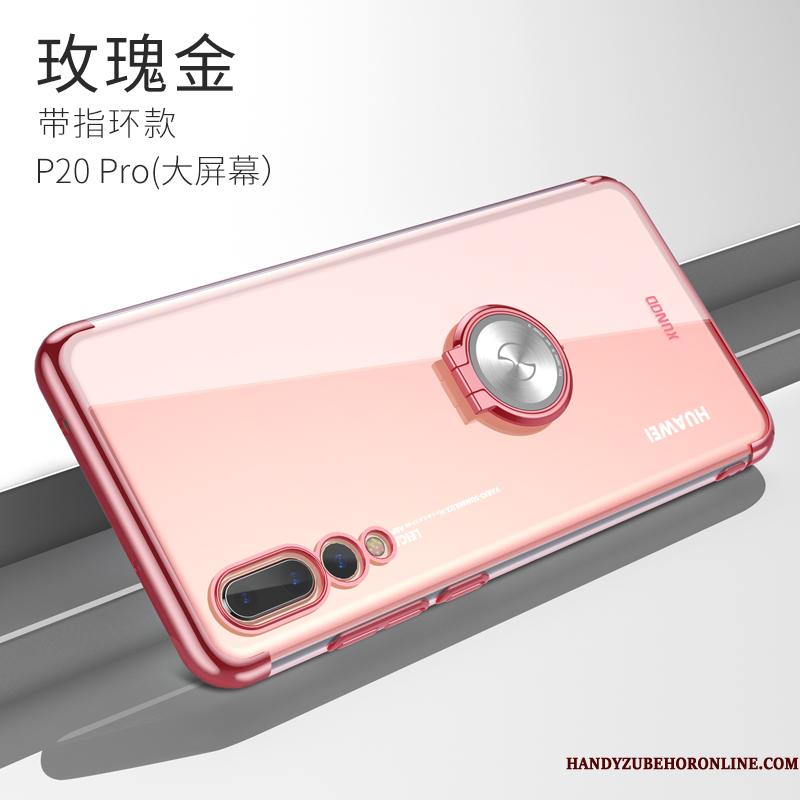 Huawei P20 Pro Etui Ring Tilbehør Silikone Kreativ Gennemsigtig Anti-fald Spænde