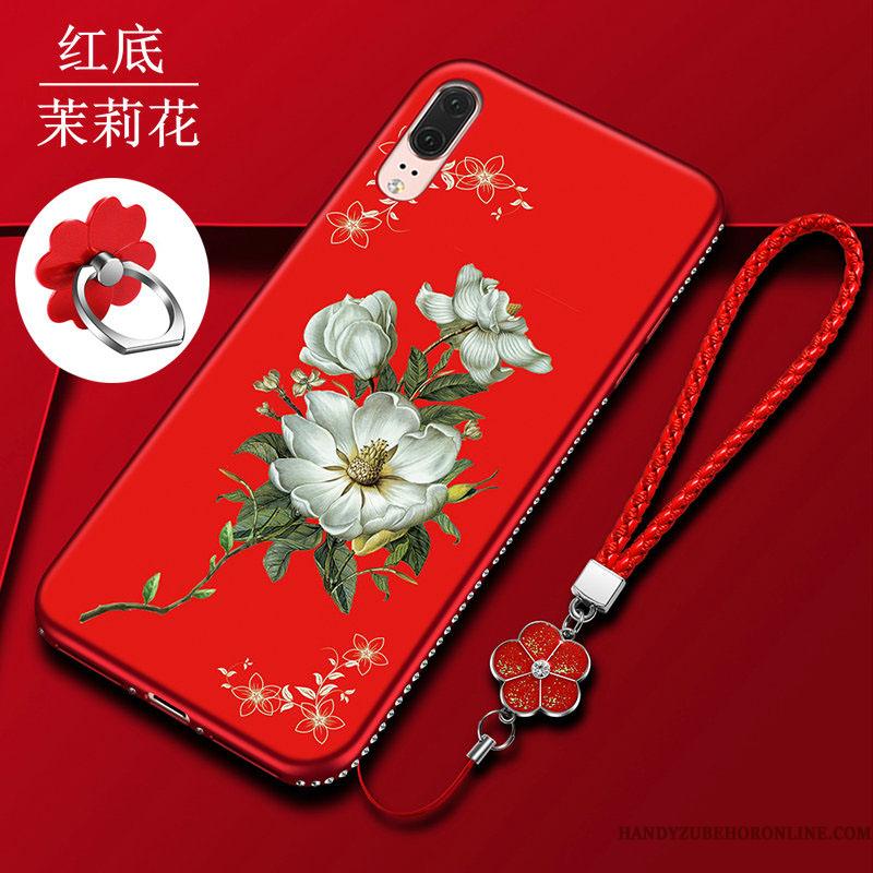 Huawei P20 Telefon Etui Cover Blød Beskyttelse Anti-fald Sort Silikone