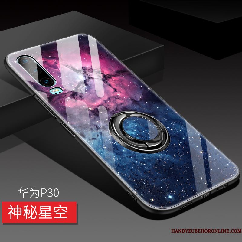 Huawei P30 Etui Anti-fald Alt Inklusive Beskyttelse Kreativ Silikone Magnetisk Ring