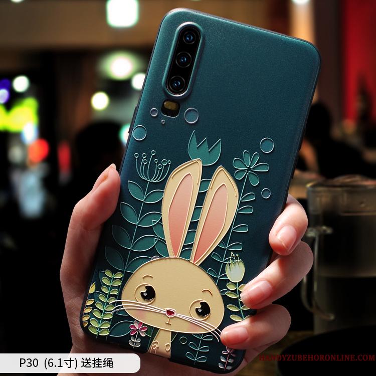 Huawei P30 Etui Cover Smuk Cartoon Hængende Ornamenter Blød Trendy Ny