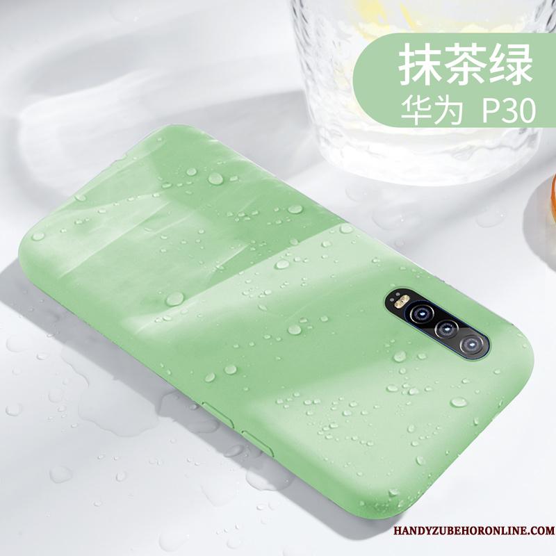 Huawei P30 Etui Cover Solid Farve Silikone Blød Tynd Elskeren Beskyttelse