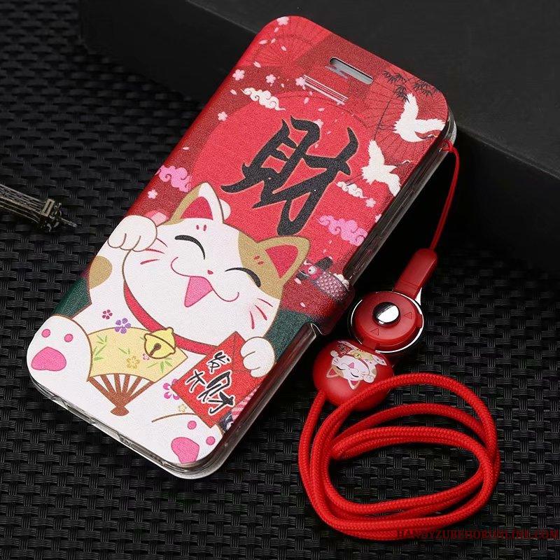 Huawei P30 Etui Folio Af Personlighed Anti-fald Net Red Hængende Ornamenter Cartoon Trend