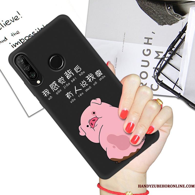 Huawei P30 Lite Af Personlighed Beskyttelse Sort Cover Telefon Etui